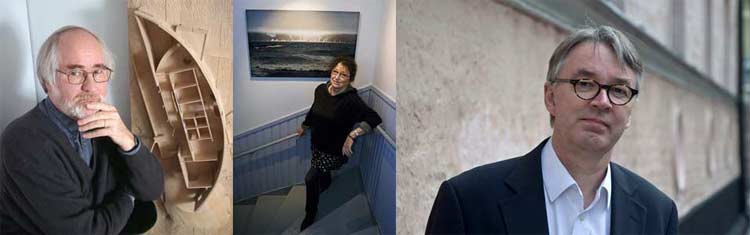 Juhani Pallasmaa, Catarina Ryöppy ja Timo Valjakka.