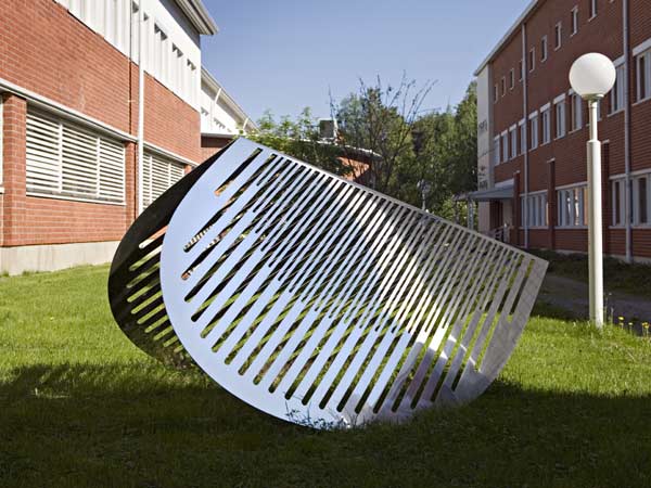 sculptures at Rovaniemi University in Finland - Kari Huhtamo Art Foundation