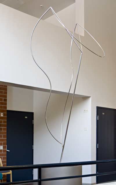 sculptures at Rovaniemi University in Finland - Kari Huhtamo Art Foundation