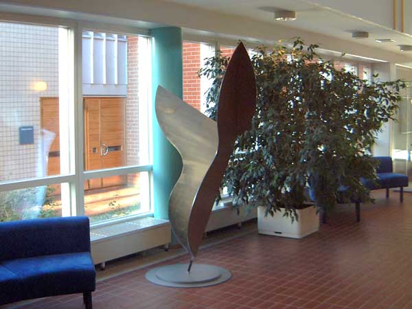 sculptures at Rovaniemi University in Finland - Kari Huhtamo Art Foundation