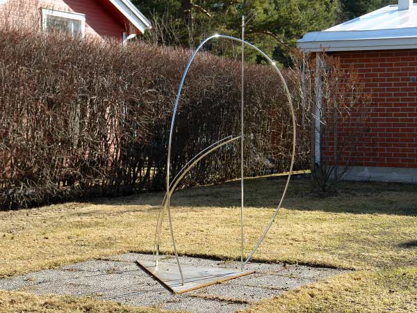 sculptures at Rovaniemi University in Finland - Kari Huhtamo Art Foundation